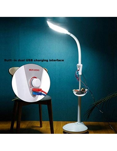 Lupa facial led con USB y bandeja