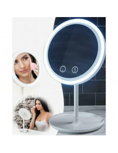 Espejo de mano con luz led