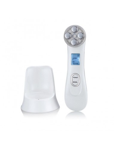 punta de diamante portatil con mascara led, electroporador inalambrico y  acido hialuronico
