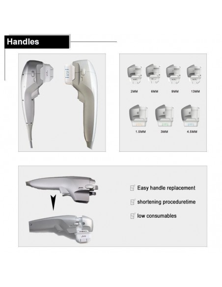 Hifu 3D 7D de 2 mangos corporal y facial