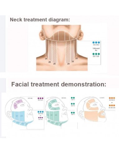 Hifu 3D 7D de 2 mangos corporal y facial