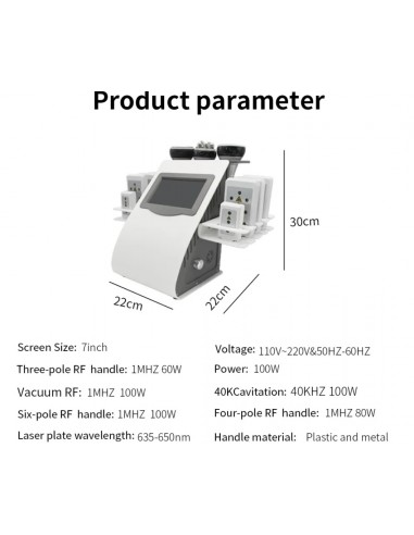 Ultracavitador mini con  lipoláser y...