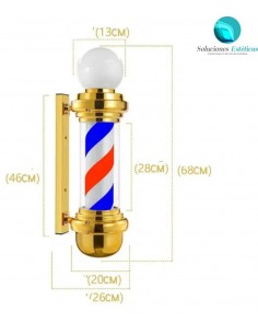 Poste de luz para barbero