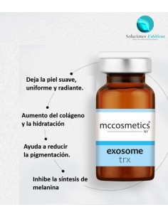 exosoma TRX  mc cosmetics, despigmentante y anticanteriano, soluciones estéticas. 2