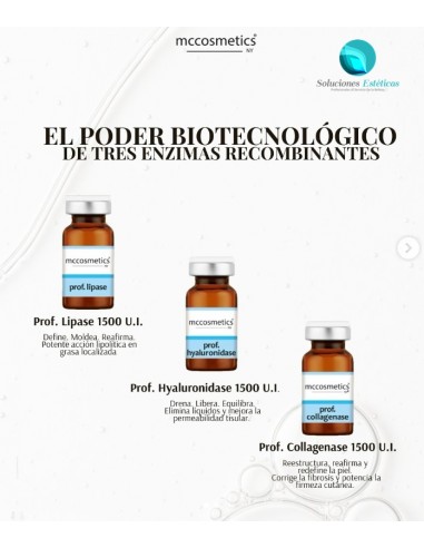 colagenaza liofilizada 1500iu mccosmetics