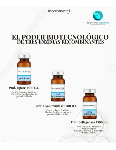 colagenaza liofilizada 1500iu mccosmetics