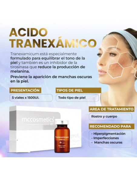 acido tranexamico Mc Cosmetics elimina manchas