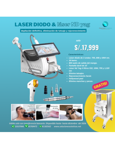 laser diodo nd yag depilacion eliminacion tatuajes