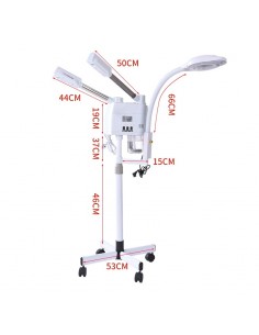 Vapor facial con frio calor y lupa para limpieza facial 2
