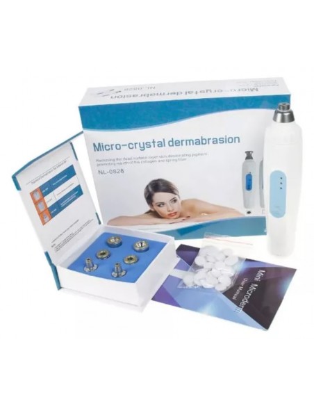 punta de diamante portatil con mascara led, electroporador inalambrico y  acido hialuronico