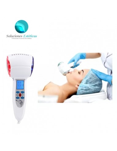 Kit facial para tratamientos faciales con radiofrecuencia, hidrofacial, punta de diamante, mascara led