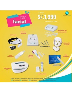 kit para limpieza y tratamiento facial con punta de diamante y ultrasonido
