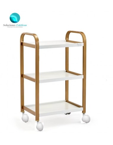 Mesa Auxiliar 3 niveles de vidrio