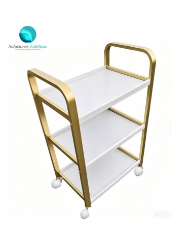 Mesa Auxiliar 3 niveles de vidrio