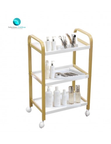 Mesa Auxiliar 3 niveles de vidrio
