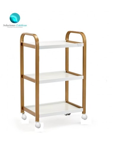 Mesa Auxiliar 3 niveles de vidrio