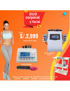 duo corporal, ultracavitador con ondas rusas, soluciones esteticas