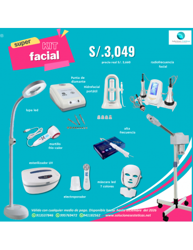 Kit para limpieza facial, equipos faciales con radiofrecuencia, rejuvenecimiento facial
