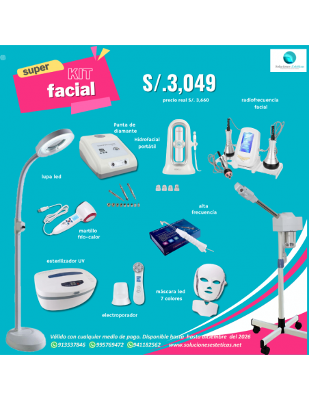 Kit para limpieza facial, equipos faciales con radiofrecuencia, rejuvenecimiento facial